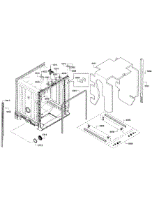 Cabinet parts for Bosch Dishwasher SHX3AR55UC/08 from AppliancePartsPros.com