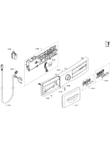 Control Panel parts for Bosch Washer WFVC5400UC/28 from AppliancePartsPros.com