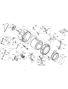 Tub Assembly parts for Bosch Washer WFVC5400UC/28 from AppliancePartsPros.com