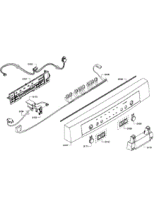 Control Panel parts for Bosch Dishwasher SHE3AR56UC/08 from AppliancePartsPros.com