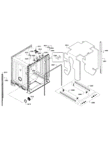 Cabinet parts for Bosch Dishwasher SHE3AR56UC/08 from AppliancePartsPros.com