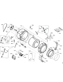 Tub Assembly parts for Bosch Washer WFVC5400UC/25 from AppliancePartsPros.com