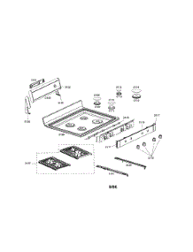 Cooktop parts for Bosch Range HDS7062U/01 from AppliancePartsPros.com