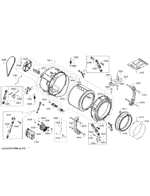 Tub Assembly parts for Bosch Washer WFVC5400UC/26 from AppliancePartsPros.com