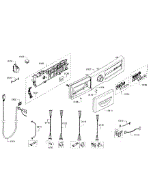 Control Panel parts for Bosch Washer WFVC5400UC/23 from AppliancePartsPros.com