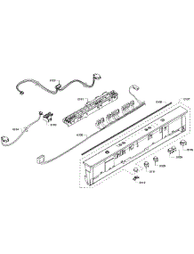 Control Panel parts for Bosch Dishwasher SHX3AR76UC/08 from AppliancePartsPros.com
