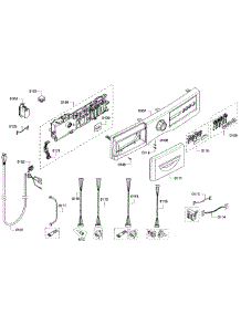 Control Panel parts for Bosch Washer WFVC5400UC/20 from AppliancePartsPros.com