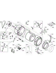 Tub Assembly parts for Bosch Washer WFVC5400UC/20 from AppliancePartsPros.com
