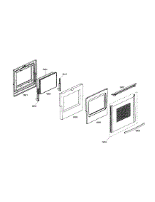 Door parts for Bosch Range HDS7062U/01 from AppliancePartsPros.com