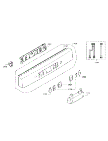 Control Panel parts for Bosch Dishwasher SGE68U55UC/A3 from AppliancePartsPros.com