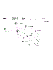 Manifold Assembly parts for Bosch Range HGS242UC/01 from AppliancePartsPros.com