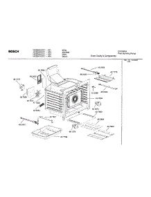 Oven Cavity Components parts for Bosch Range HGS242UC/01 from AppliancePartsPros.com