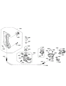 Pump Assembly parts for Bosch Dishwasher SPE5ES55UC/07 from AppliancePartsPros.com