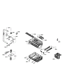 Baskets parts for Bosch Dishwasher SPE5ES55UC/07 from AppliancePartsPros.com