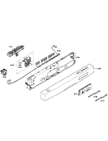 Control Panel parts for Bosch Dishwasher SHE58C02UC/48 from AppliancePartsPros.com