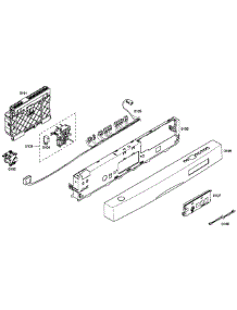 Control Panel parts for Bosch Dishwasher SHE58C02UC/23 from AppliancePartsPros.com