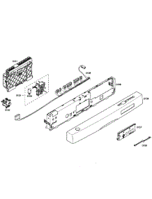Control Panel parts for Bosch Dishwasher SHE58C02UC/38 from AppliancePartsPros.com