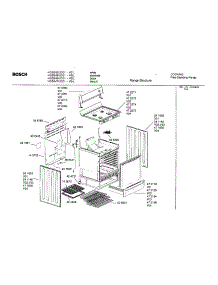 Range Structure parts for Bosch Range HGS242UC/01 from AppliancePartsPros.com