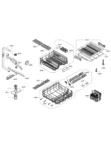 Rack parts for Bosch Dishwasher SGE68U55UC/A3 from AppliancePartsPros.com