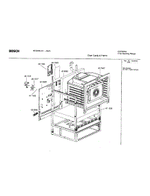 Oven Cavity And Frame parts for Bosch Range HES236U/01 from AppliancePartsPros.com