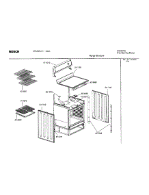 Range Structure parts for Bosch Range HES236U/01 from AppliancePartsPros.com