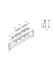 Control Panel parts for Bosch Dishwasher SGX68U55UC/A3 from AppliancePartsPros.com
