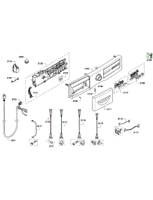 Control Panel parts for Bosch Washer WFVC5400UC/19 from AppliancePartsPros.com