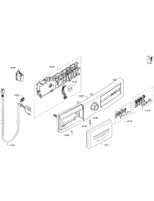 Control Panel parts for Bosch Washer WFVC5400UC/29 from AppliancePartsPros.com