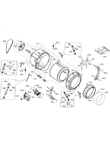 Tub Assembly parts for Bosch Washer WFVC5400UC/29 from AppliancePartsPros.com