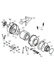 Drum parts for Bosch Washer WFL2060UC/22 from AppliancePartsPros.com