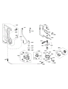 Pump parts for Bosch Dishwasher SGX68U55UC/A3 from AppliancePartsPros.com