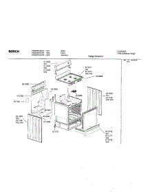 Range Structures parts for Bosch Range HGS235UC/01 from AppliancePartsPros.com