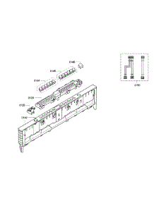 Control Panel parts for Bosch Dishwasher SGV68U53UC/A3 from AppliancePartsPros.com