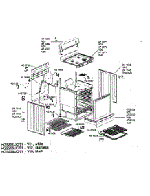Range Shelving parts for Bosch Range HGS256UC/01 from AppliancePartsPros.com