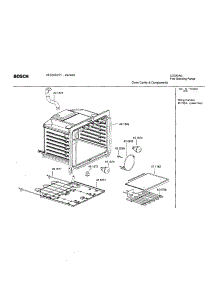 Oven Cavity And Components parts for Bosch Range HES245U/01 from AppliancePartsPros.com