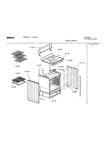 Panels And Shelves parts for Bosch Range HES245U/01 from AppliancePartsPros.com