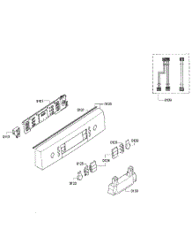 Control Panel parts for Bosch Dishwasher SPE53U56UC/26 from AppliancePartsPros.com
