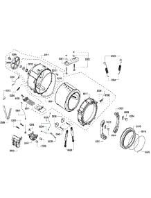 Drum parts for Bosch Washer WFMC220RUC/16 from AppliancePartsPros.com