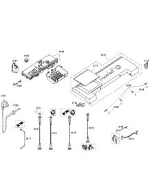 Control Panel parts for Bosch Washer WFMC640SUC/07 from AppliancePartsPros.com