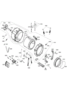 Drum parts for Bosch Washer WFMC640SUC/07 from AppliancePartsPros.com