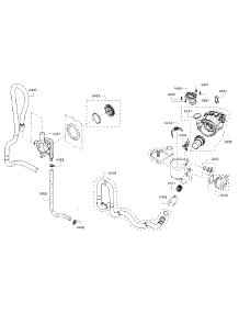 Pump parts for Bosch Dishwasher SHS5AV56UC/01 from AppliancePartsPros.com