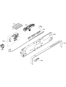 Control Panel parts for Bosch Dishwasher SHX65P06UC/58 from AppliancePartsPros.com