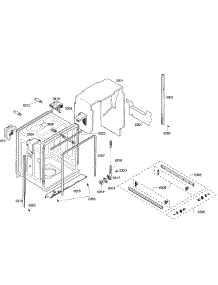 Cabinet parts for Bosch Dishwasher SHX65P06UC/58 from AppliancePartsPros.com