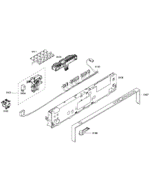 Control Panel parts for Bosch Dishwasher SHX65P06UC/60 from AppliancePartsPros.com