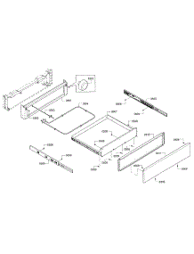 Drawer parts for Bosch Range HEIP054U/02 from AppliancePartsPros.com