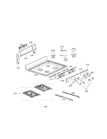 Cooktop parts for Bosch Range HGS445UC/01 from AppliancePartsPros.com