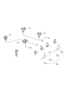 Valves parts for Bosch Range HGS445UC/01 from AppliancePartsPros.com