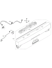 Control Panel parts for Bosch Dishwasher SHS5AV55UC/01 from AppliancePartsPros.com