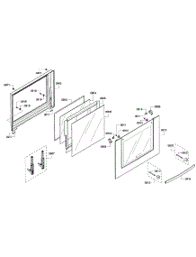 Door parts for Bosch Wall Oven HBL5720UC/08 from AppliancePartsPros.com