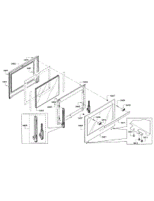 Door parts for Bosch Wall Oven HBLP651UC/01 from AppliancePartsPros.com